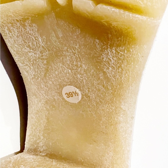 Free People James Cozy Mule Faux Fur Cognac Leather Chunky Platform Sole 39.5 - Picture 12 of 14